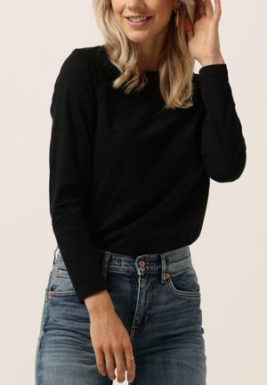 Coster Copenhagen Top s dlhým rukávom - zwart