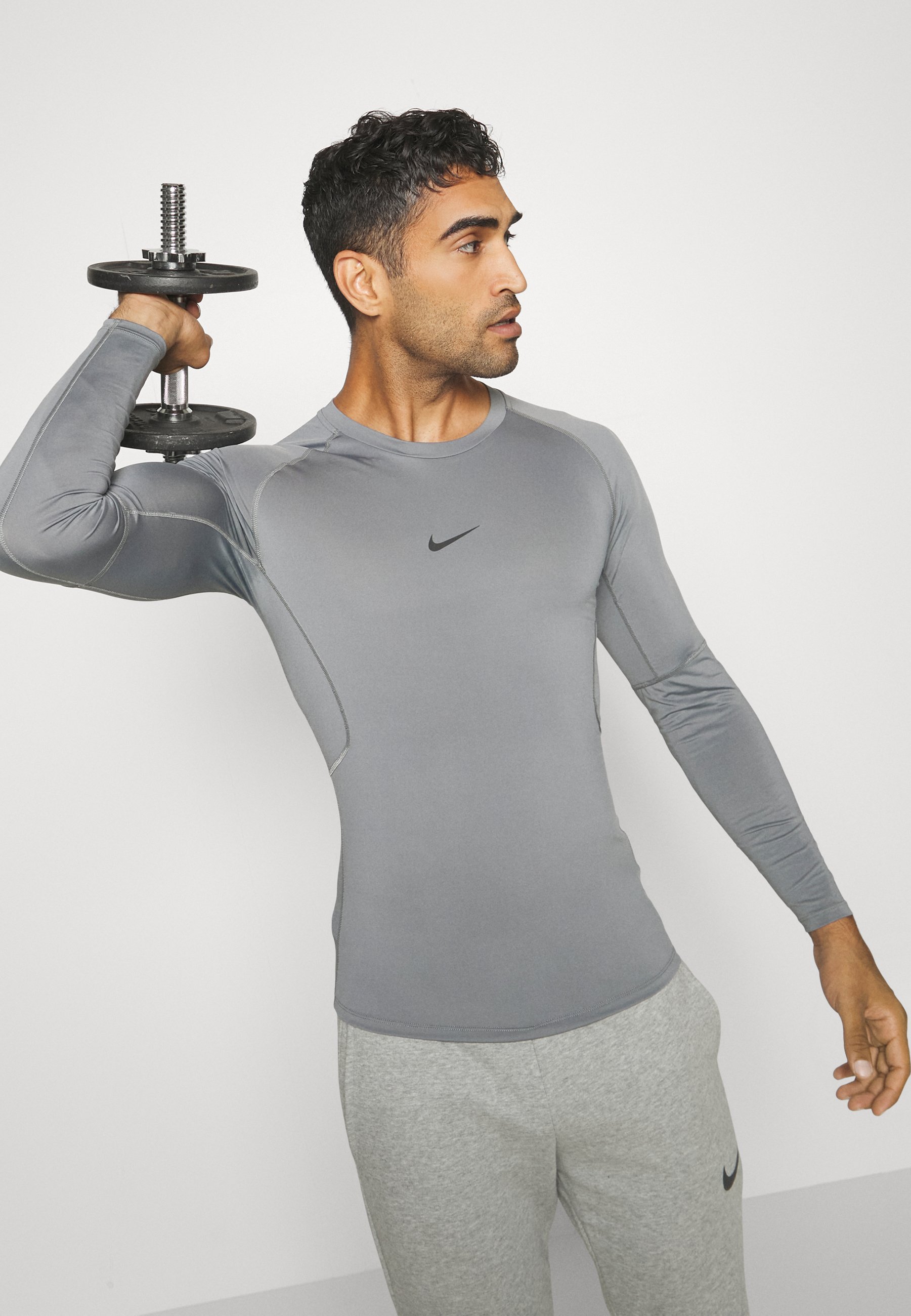 nike grey compression shirt