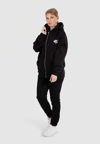 Smilodox AMORA FULL ZIP HOODIE BACK PRINT - Sweat zippé - schwarz