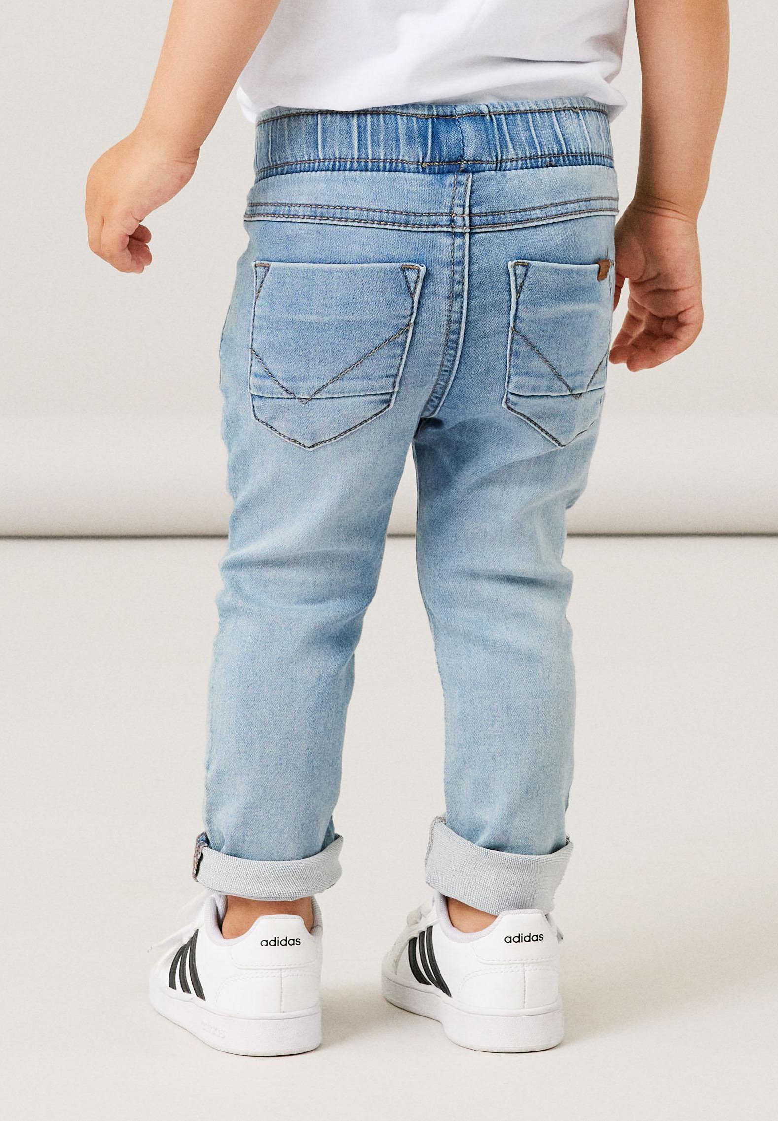NAME IT NMMRYAN - Jeans Dritti Per Bambino, Modello 4323-IS TB, Colore Black Denim, Chiusura Con Cerniera