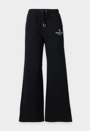 Abercrombie & Fitch, EMEA SUNDAY WIDE LEG GRAPHIC - Pantalon de survêtement - black