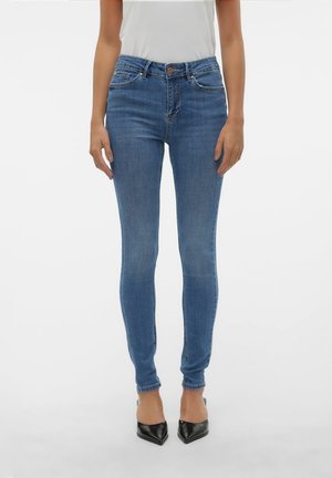 Vero Moda, Skinny fit VMFLASH Mid rise - Дънки тип клин - medium blue denim