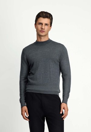 REGULAR FIT  - Strickpullover - medium anthracite melange