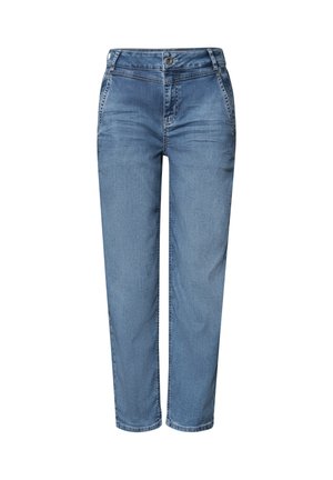Street One, HIGH WAIST BARREL LEG JEANS IM LOOSE FIT - Slim fit -farkut - medium blue random wash