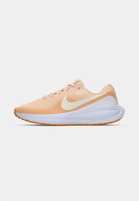 Scarpa da corsa con tomaia in rete pesca, dettagli bianchi, superficie testurizzata e suola in gomma. Presenta un tallone arrotondato e il distintivo logo Nike.