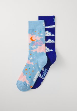 STARRY SKY & PIXELATED CLOUD SOCKS UNISEX 2 PACK - Sokid - multi
