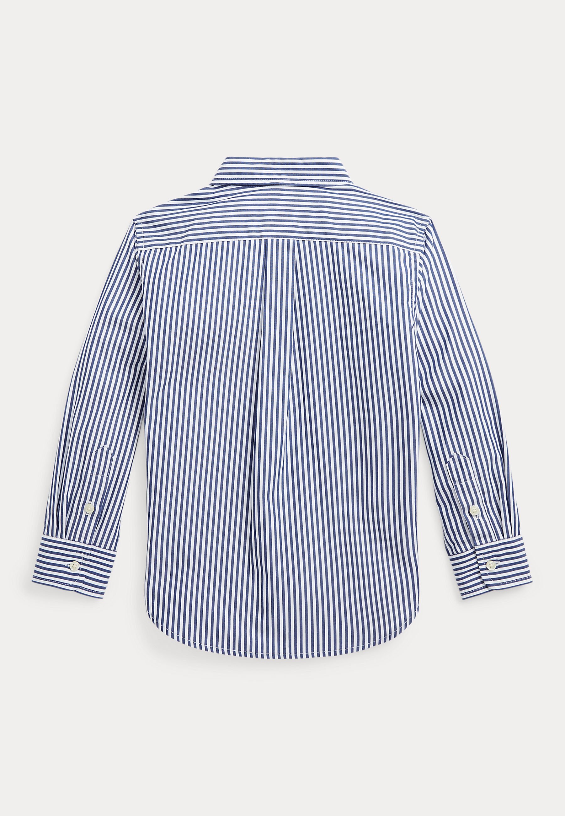 Polo Ralph Lauren STRIPED COTTON POPLIN SHIRT 7-14Y - Shirt - navy