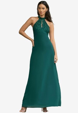 BRIDESMAID HALTERNECK EMBELLISHED KEYHOLE - REGULAR FIT - Festklänning - forest green