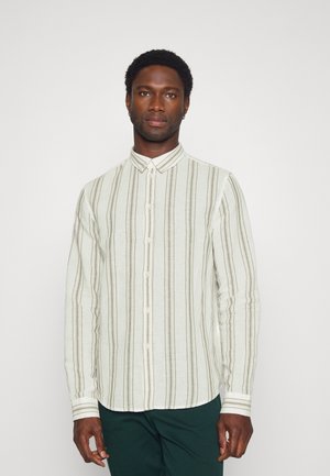 COTTON / LINEN STRIPES  - Skjorta - white/green