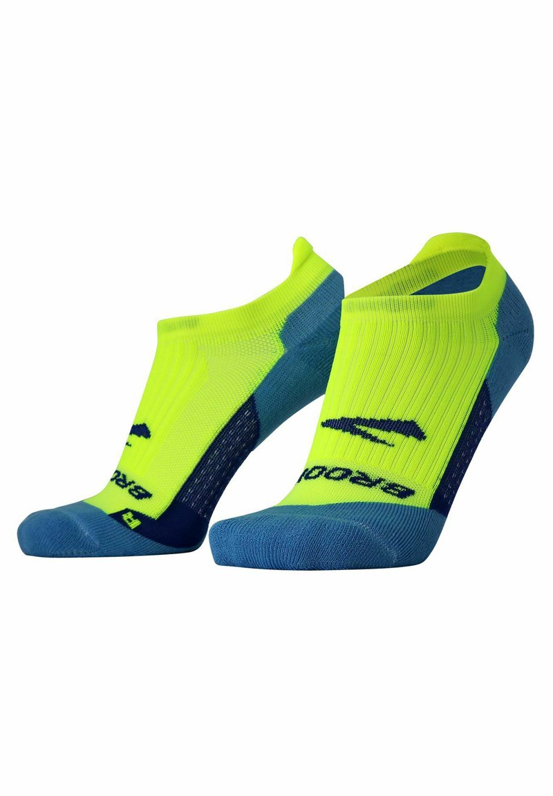 Brooks GHOST NO SHOW Calze sportive neon yellow navy/rosa Zalando.it