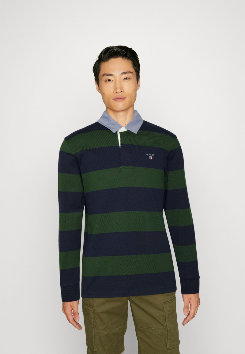 GANT ORIGINAL HEAVY RUGGER Polo shirt storm green/dark green