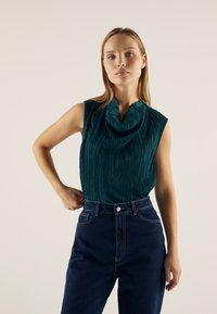 Anna Field - Top - dark green Miniaturebillede 1