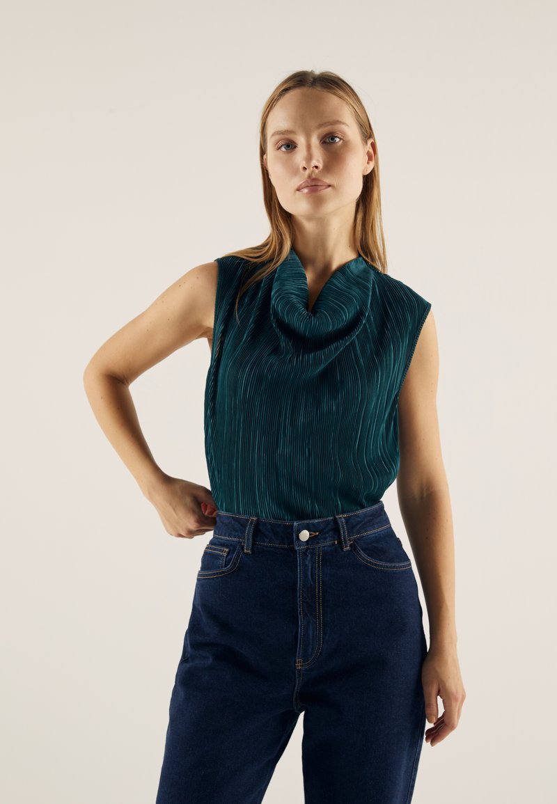 Anna Field - Topper - dark green, Forstørre