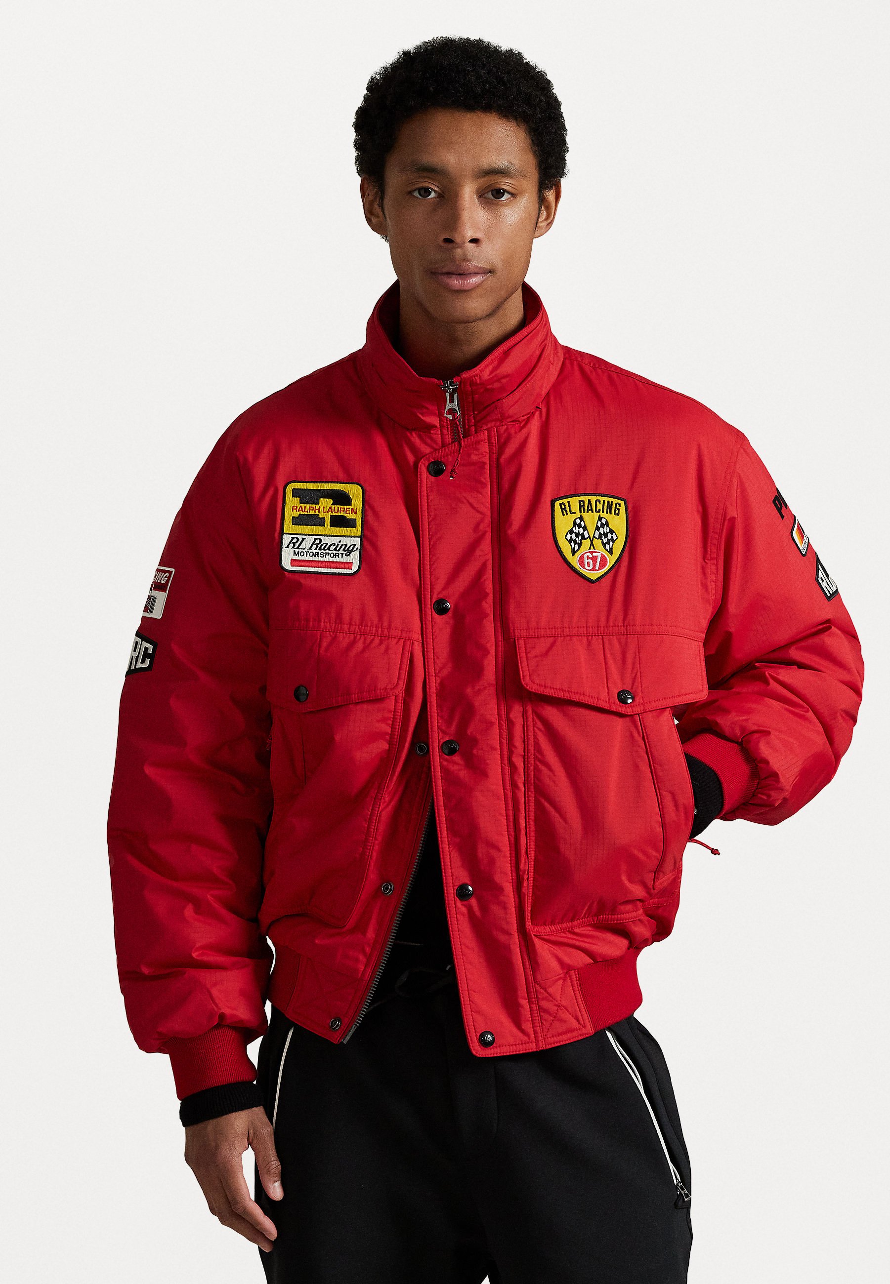 Polo Ralph Lauren RACING JACKET - Bomber Jacket - red/black