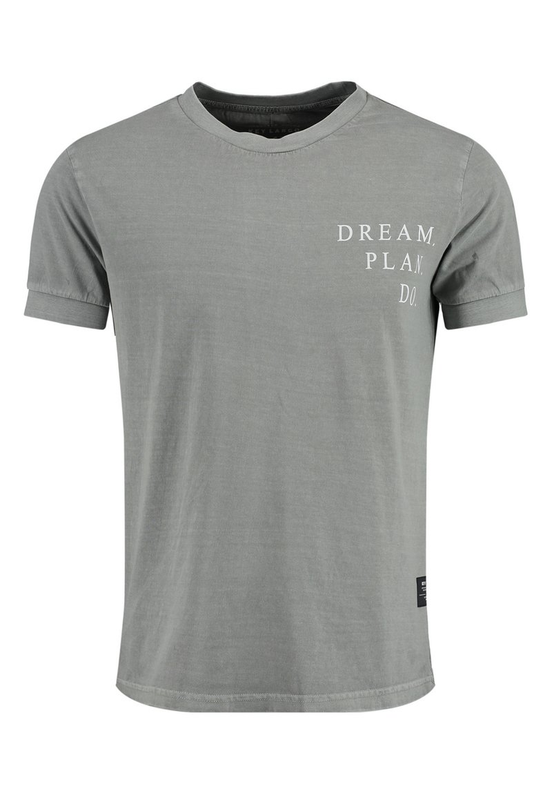 Key Largo PLAN ROUND - Camiseta estampada - titanium grey