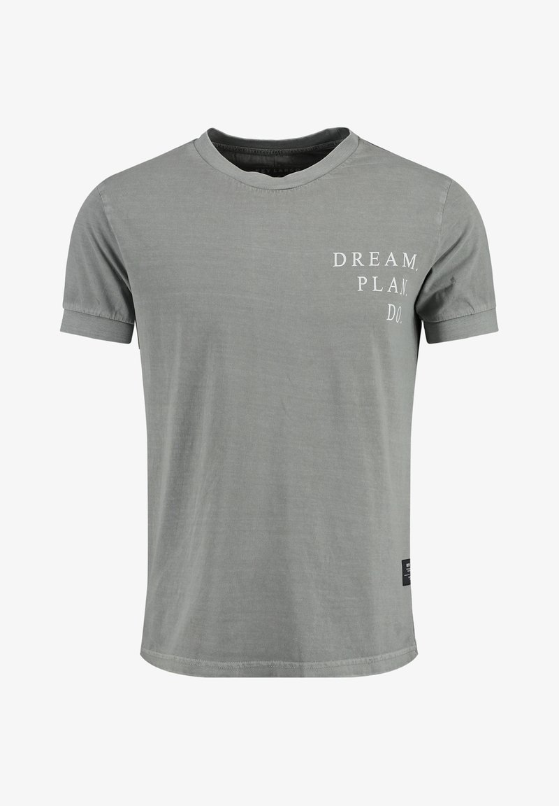 Key Largo PLAN ROUND - Camiseta estampada - titanium grey