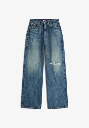 Tommy Jeans, CLAIRE HR WIDE - Pernera ancha - denim dark