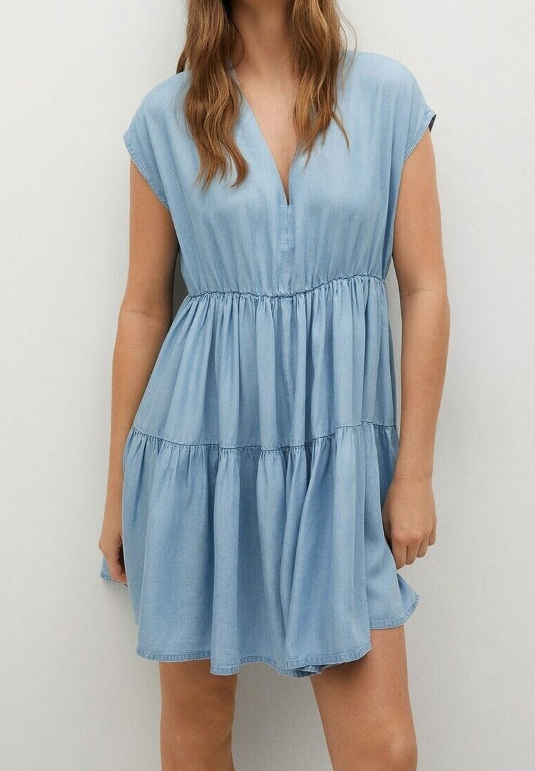Mango Vapaa-ajan mekko - blue