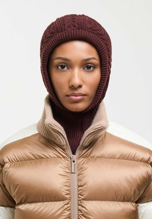 Colmar Originals, COLMAR ORIGINALS CABLE KNIT BALACLAVA - Balaclava - brown