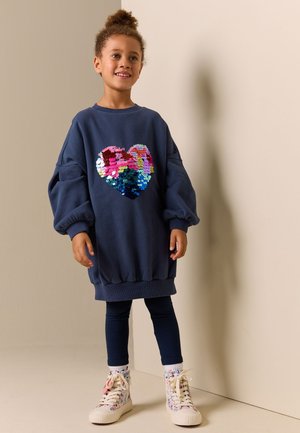 Next, REGULAR FIT - Vestito casual - navy sequin heart