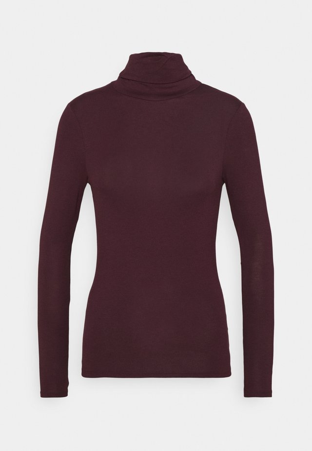 ROLL NECK - T-shirt à manches longues - dark burgundy