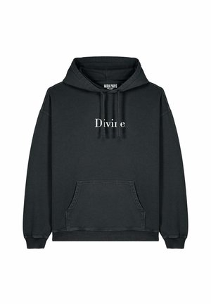 DIVINE EMBROIDERY UNISEX VINTAGE - Hoodie - black denim