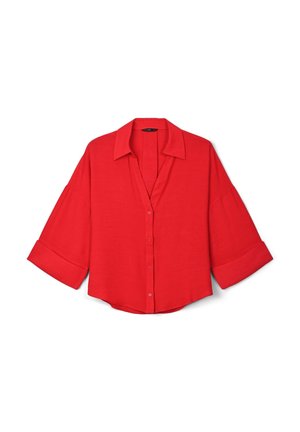 Button-down blouse - rosso