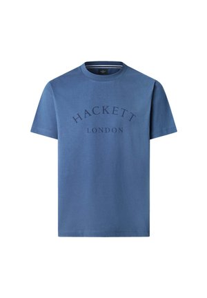 Hackett London Triko s potiskem - dark denim blue