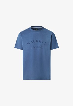 Hackett London Triko s potiskem - dark denim blue