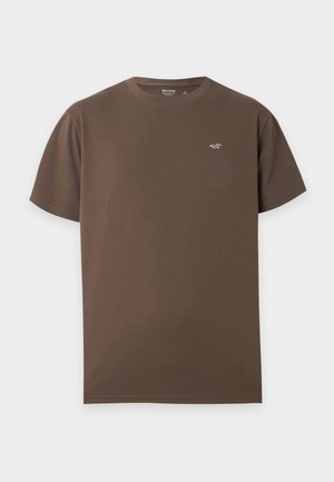 Hollister Co., EXCLUSIVE EVERYDAY ICON TEE - Lihtne T-särk - brown