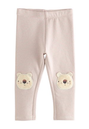 Next EMBELLISHED - Leggings - ecru stripe bear