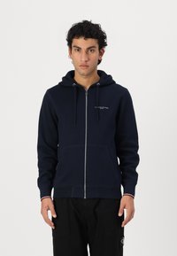 Tommy Hilfiger - SMALL LOGO ZIP  - Hættetrøje - desert sky Miniaturebillede 1