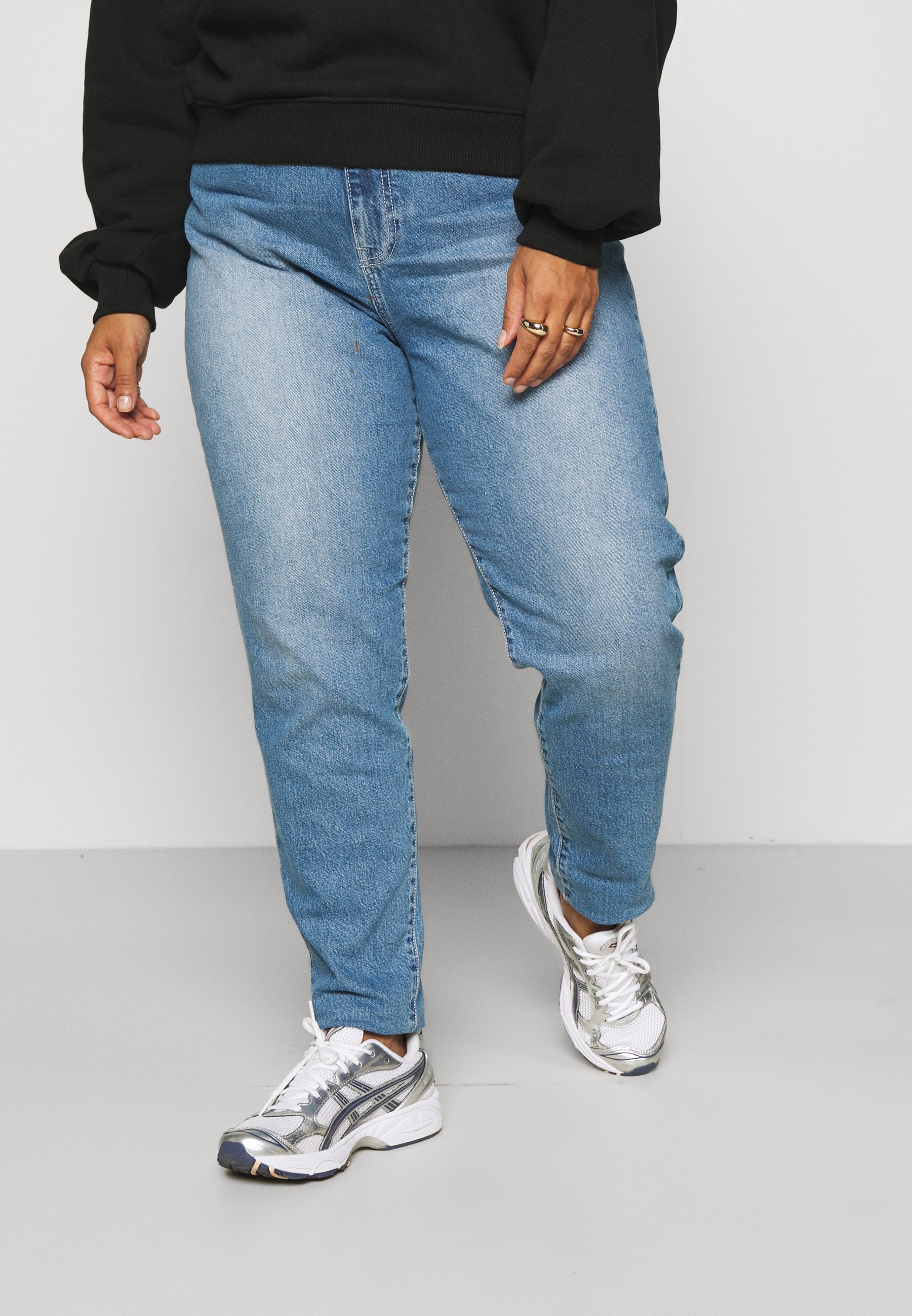 Dr.Denim Plus NORA - Prigludę džinsai - mid stone stretch/mėlynų džinsų -  Zalando.lt