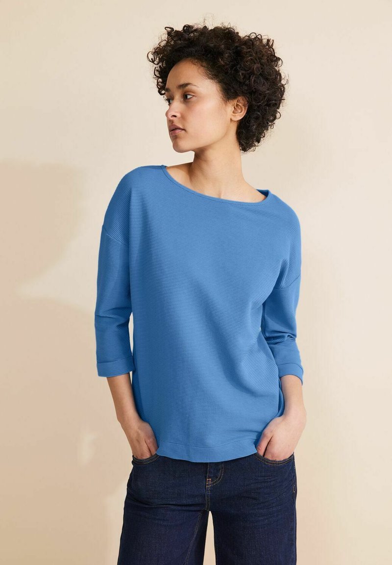 Street One STRUKTUR - Jumper - blau