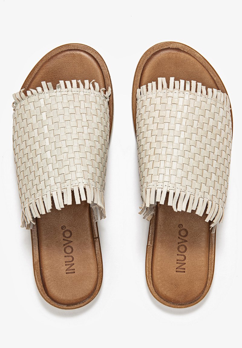 Damen Sneaker | Inuovo INUOVO Pantolette flach beige - YG42179 Damen Sneaker | Inuovo INUOVO Pantolette flach beige - YG42179