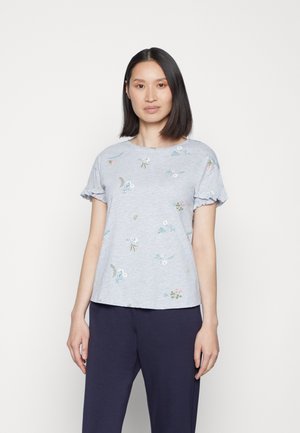 MANGA VOLANTE - T-shirts med print - medium grey
