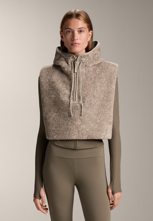 FAUX-SHEARLING HOODED - Top - light brown