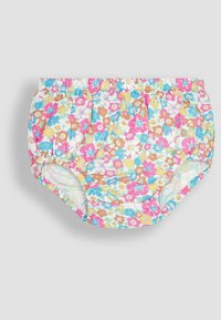 JoJo Maman Bébé SUMMER FLORAL FRILL COLLAR - REGULAR FIT - Freizeitkleid - white