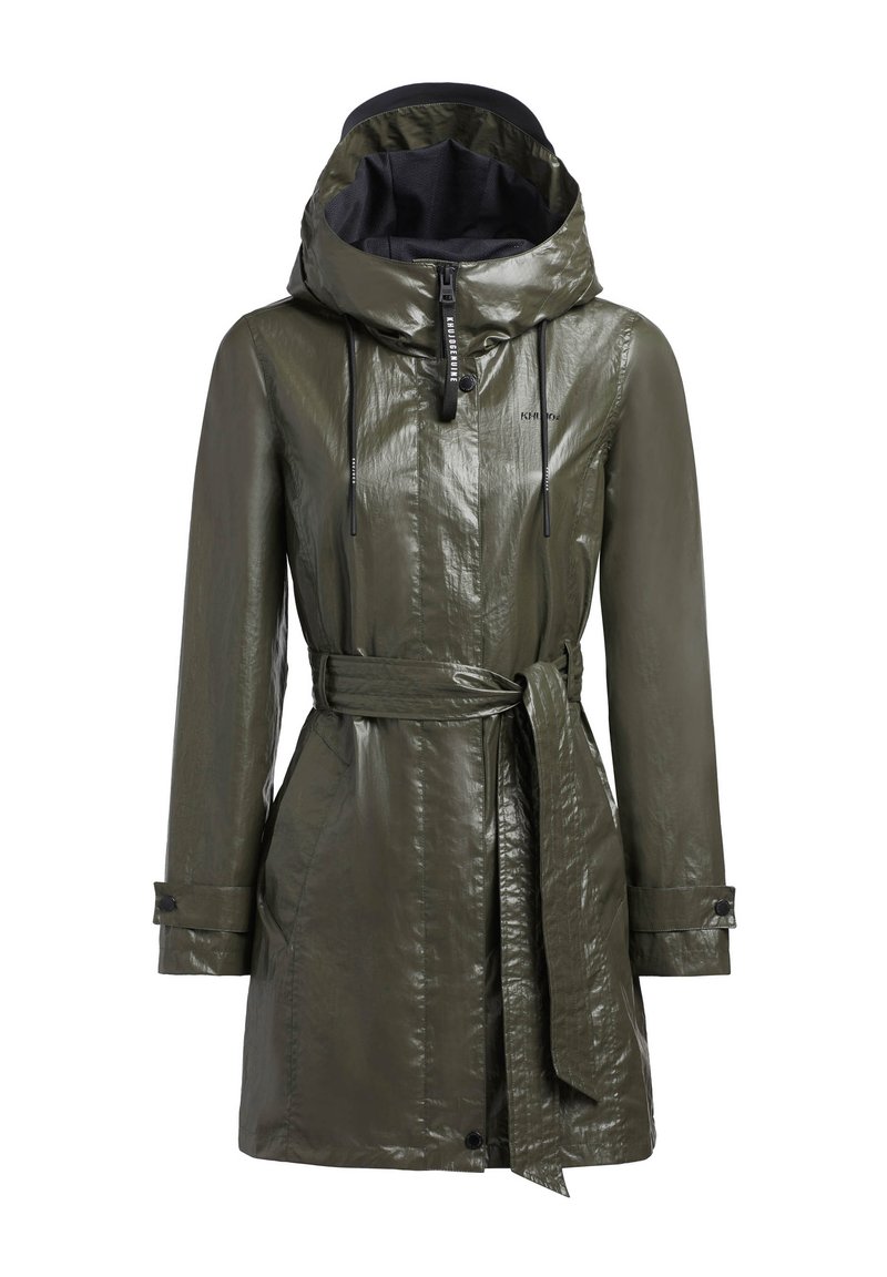 khujo Trenchcoat olijfgroen