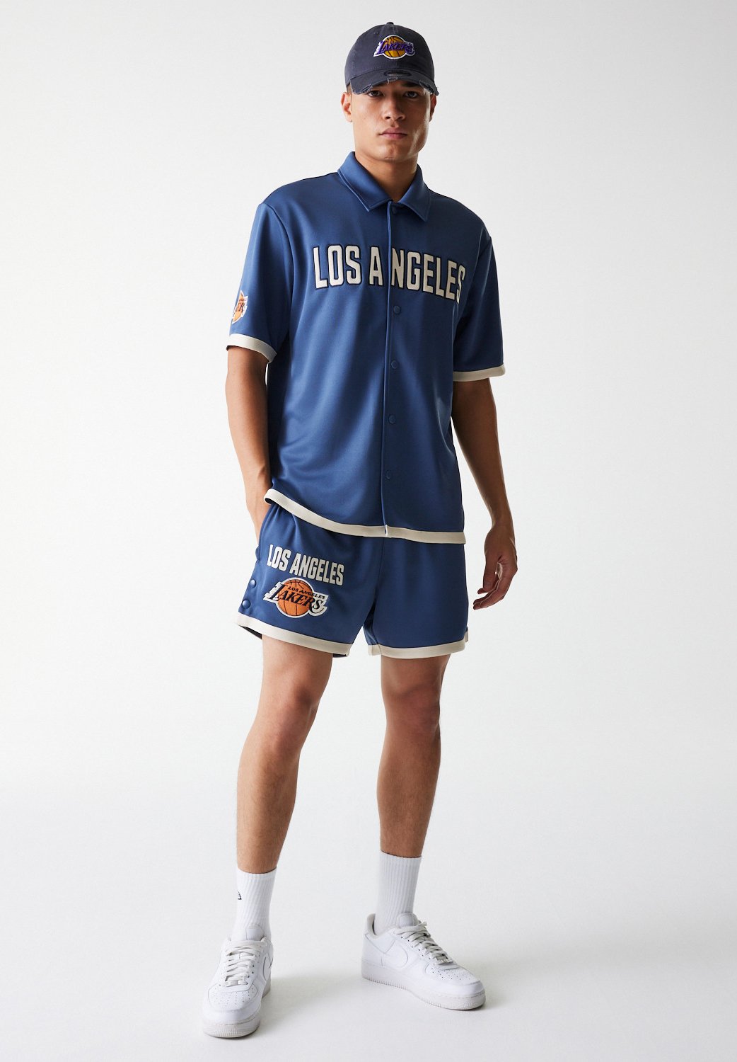 New Era LOS ANGELES LAKERS SHIRT - T-shirt desportiva - blue/azul