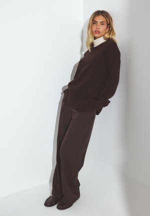NA-KD SEAM DETAIL - Neule - brown