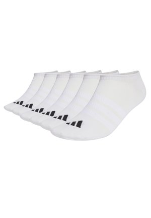 UNISEX THIN LIGHT SPORTSWEAR NO SHOW  6 PAIR PACK - Füßlinge - white