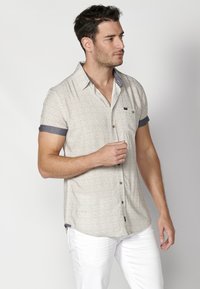 Koroshi SHORT SLEEVE - Chemise - gris   grey