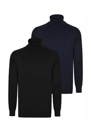 TURTLENECK PACK OF 2 - Strickpullover - black