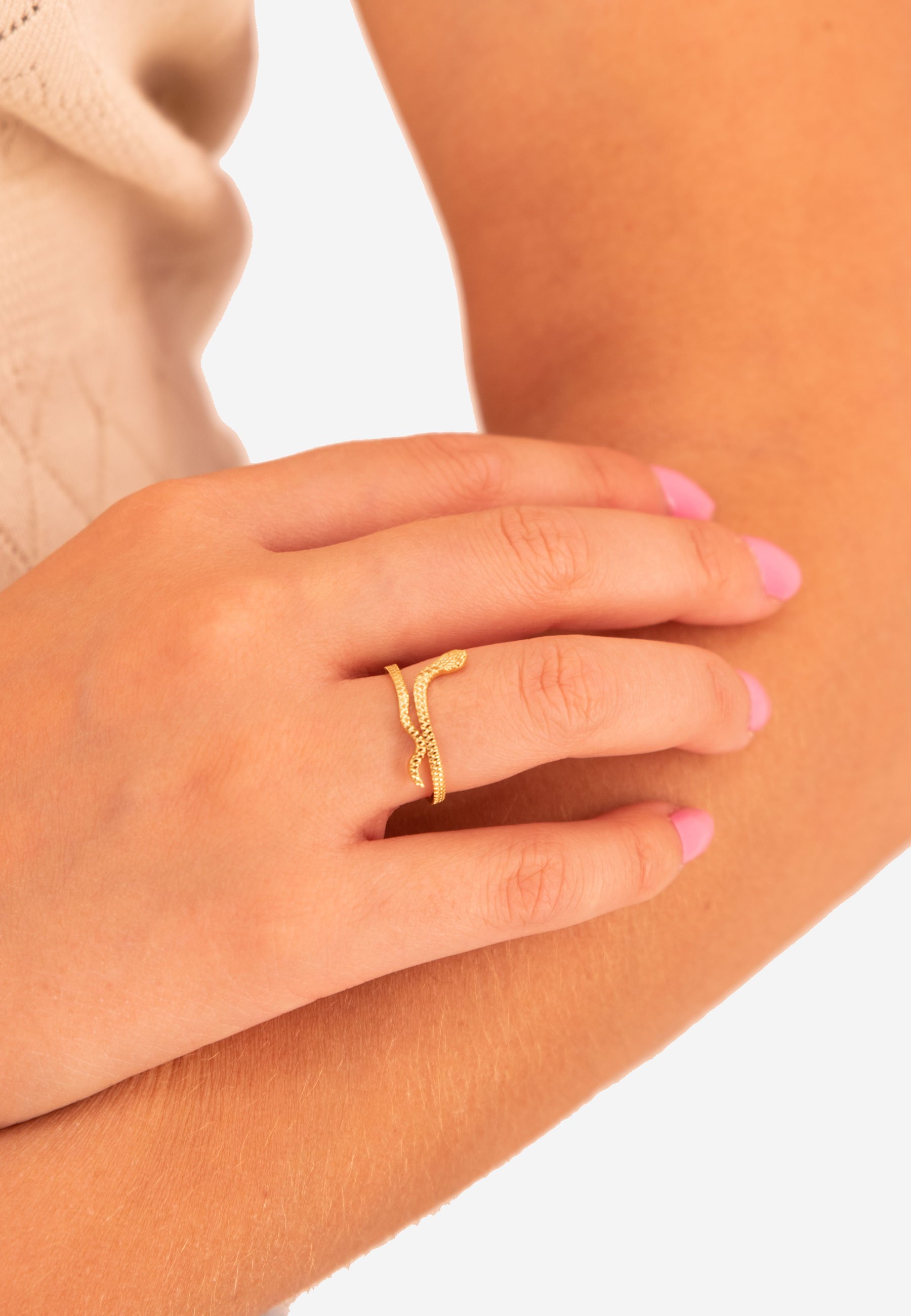 My Jewellery SNAKE RING Ring gold-coloured/goldfarben Zalando