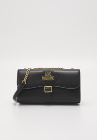 Love Moschino BUCKLE CROSSBODY - Mala a tiracolo - nero