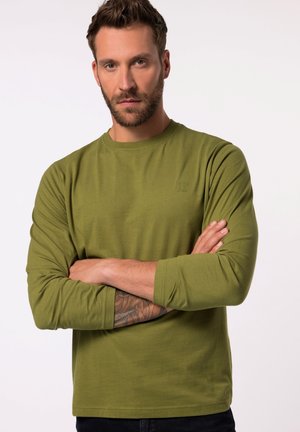 JP1880 MIT LOGO-RUNDHALS REGULAR FIT - Longsleeve - cactus