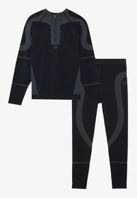 THERMAL SEAMLESS SPORTS SET - TOP & LEGGINGS - T-shirt à manches longues - black