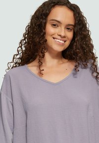 QS MIT V-AUSSCHNITT - Langarmshirt - grau