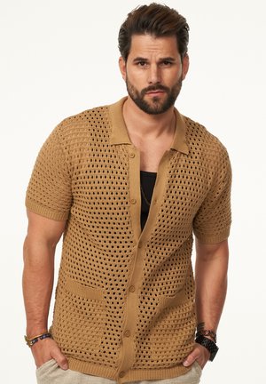 Strickjacke - tan